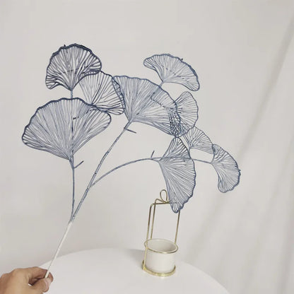 ديكور بايتس™ - زهور اصطناعية من أغصان أوراق الجنكة لديكور المنزل