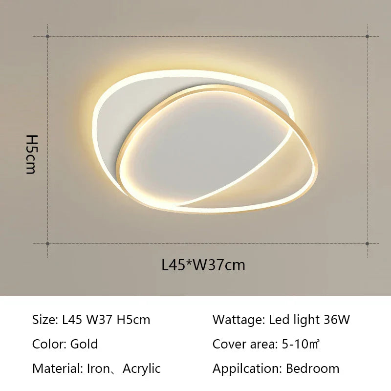 DecorBites™ LED Ceiling Lights: Modern Round Lamps for Bedroom, Living Room, Study - Indoor Lighting Fixtures