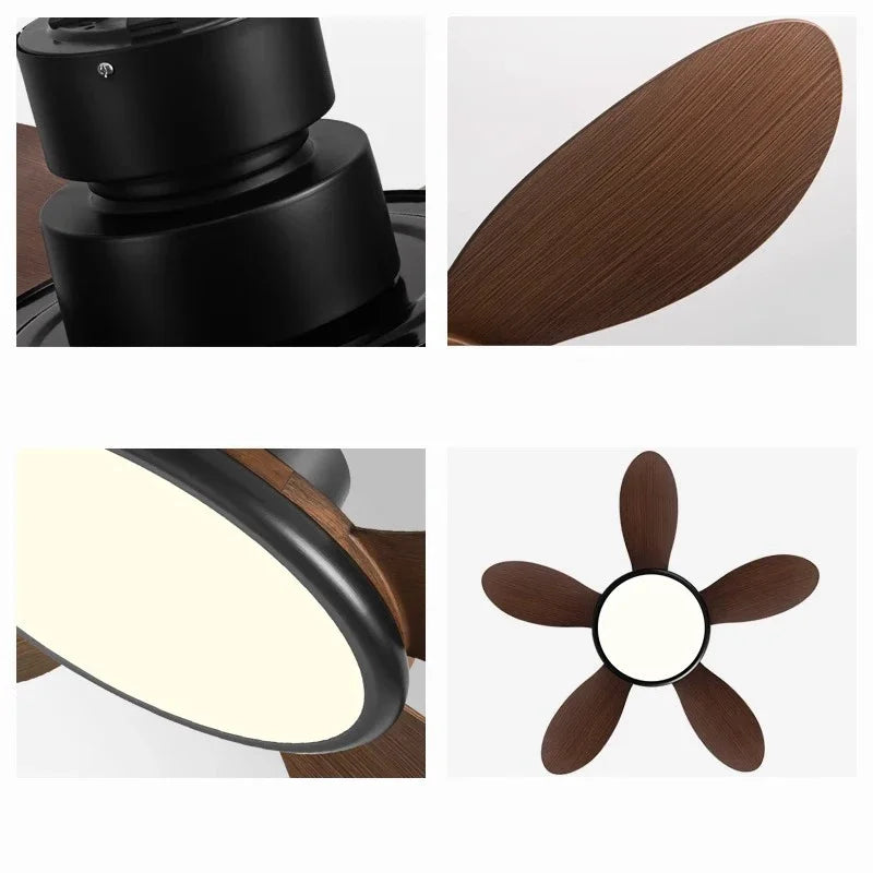 Ventilador de techo LED DecorBites™ con control remoto, diseño moderno, bajo consumo de energía