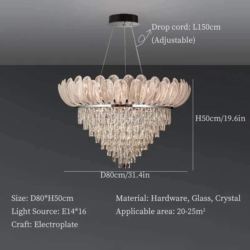 Lámpara de techo DecorBites™ Crystal Crown: una lujosa luz de techo para el hogar, tiendas y vestíbulos