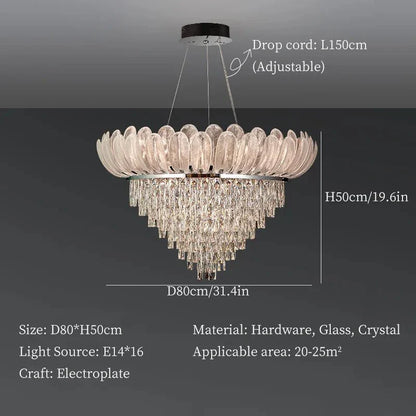 Lámpara de techo DecorBites™ Crystal Crown: una lujosa luz de techo para el hogar, tiendas y vestíbulos
