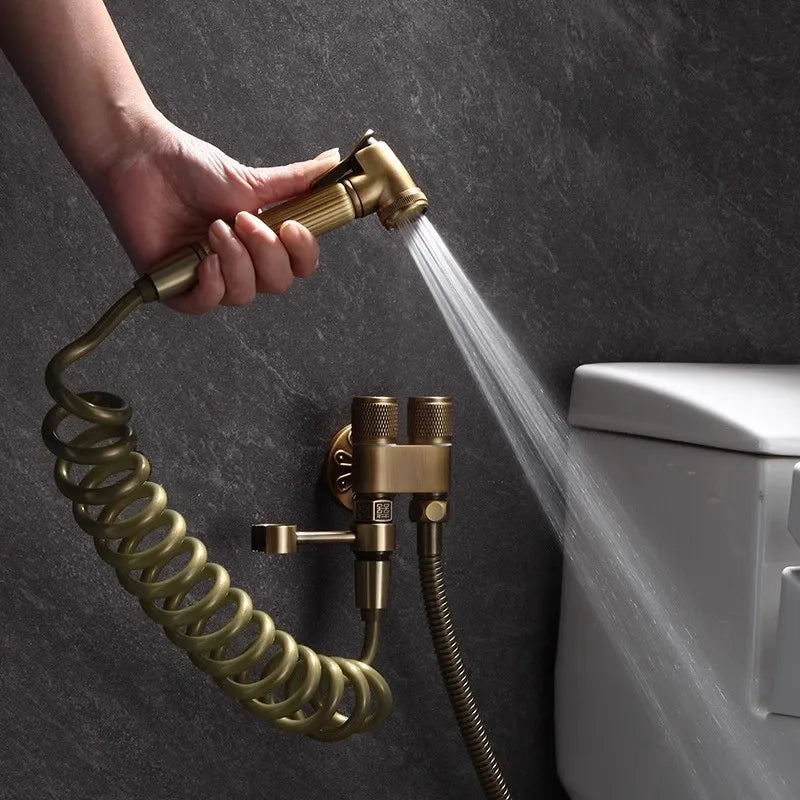 DecorBites™ Antique Bronze Bidet Sprayer Set with High Pressure Gun
