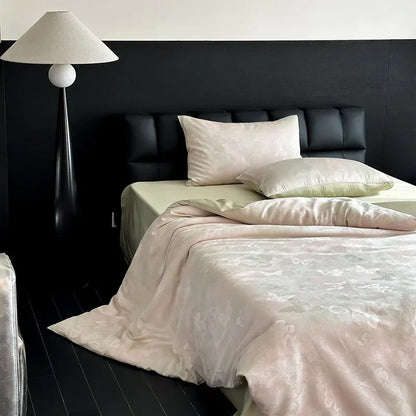 طقم أغطية سرير من قماش الجاكار من DecorBites™، مقاس كينج مزدوج، مصنوع من القطن بنسبة 100%، لديكور غرفة النوم