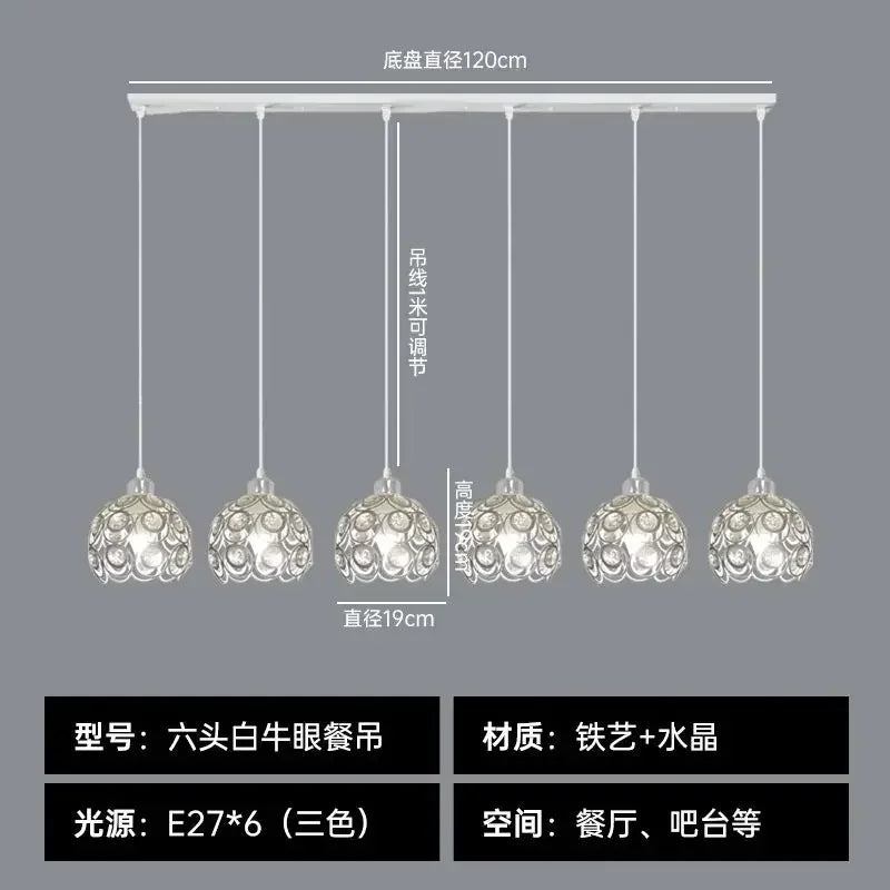 DecorBites™ Crystal Dining Pendant Lamp - Modern Nordic Minimalist Design