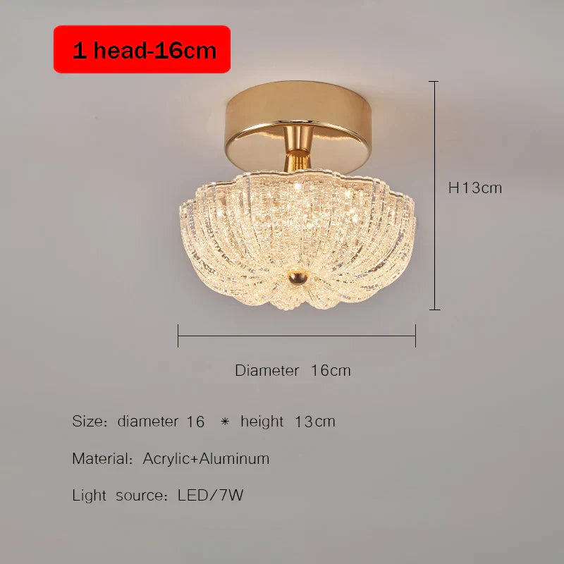 DecorBites™ Gold LED Ceiling Light for Home Bedroom Living Room Kitchen Lighting Fixtures
