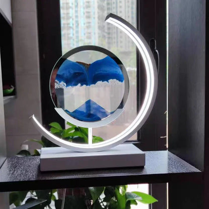 DecorBites™ LED Hourglass Quicksand Desk Lamp, Unzip Decor, Night Light, Holiday Gift