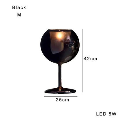 DecorBites™ Gold Chrome Glass Table Decor Lamp for Luxury Living Room, Villa, Store, Cafe