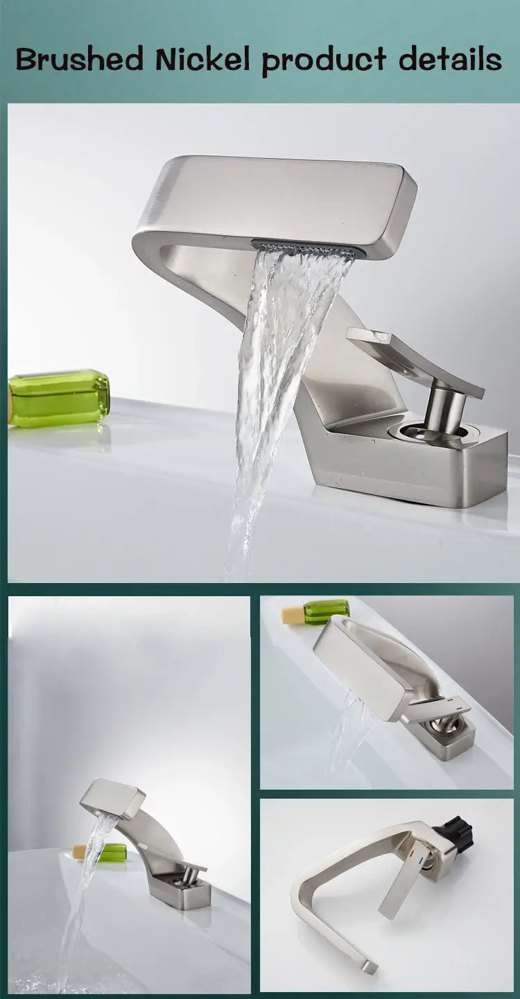 DecorBites™ Modern Black Bathroom Sink Faucet