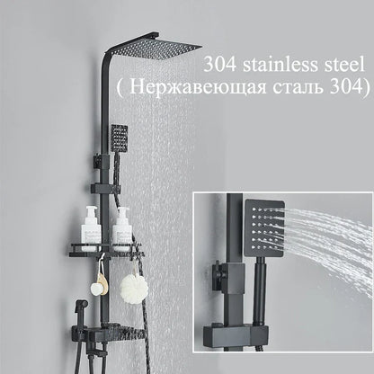 DecorBites™ Digital Thermostatic Shower Faucet Set with Bidet Sprayer