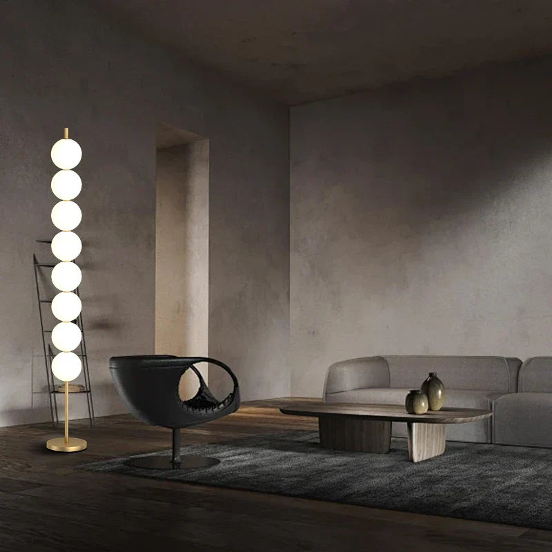 DecorBites™ Brass Floor Lamp for Living Room & Bedside Decor