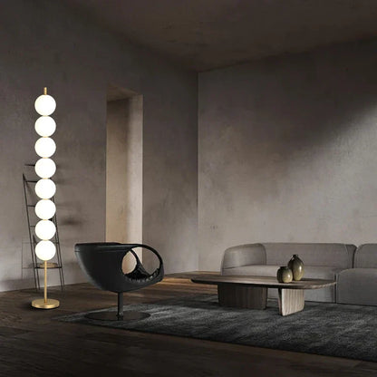 DecorBites™ Brass Floor Lamp for Living Room & Bedside Decor