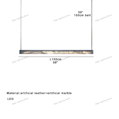 DecorBites™ 2025 Marble Design Pendant Light - Dimmable LED Office Bar Decor