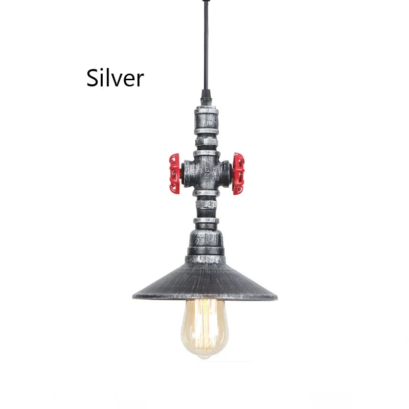 DecorBites™ Industrial Water Pipe Pendant Lamp for Dining, Bar, and Café