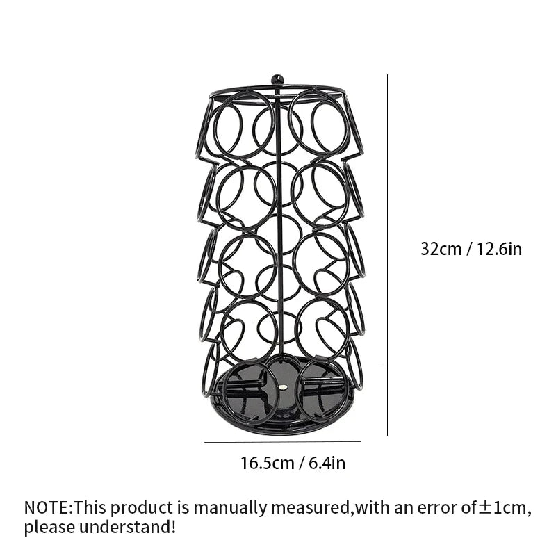 DecorBites™ Dolce Gusto Capsule Holder Rotating Storage Rack for 35 Pods