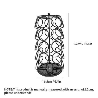 DecorBites™ Dolce Gusto Capsule Holder Rotating Storage Rack for 35 Pods