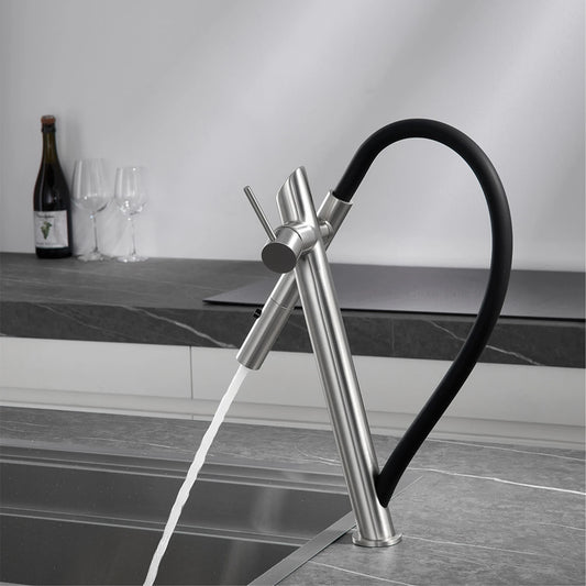 Kitchen Faucet Black Pull-Out Design