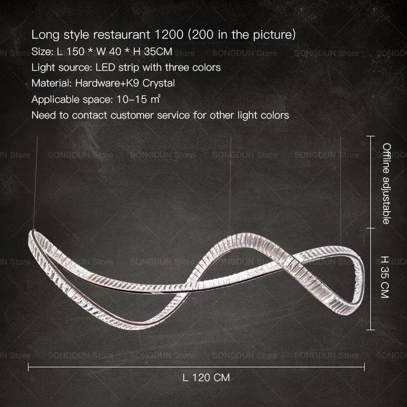 DecorBites™ Crystal Chandelier Luxury Designer Light for Elegant Living Spaces