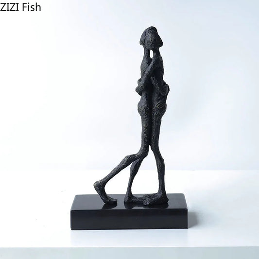 DecorBites™ Abstract Lovers Sculpture Desk Ornament Home Decor Aesthetic Figure