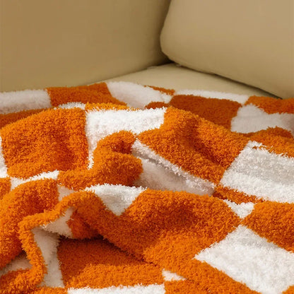 DecorBites™ Knit Checkerboard Blanket