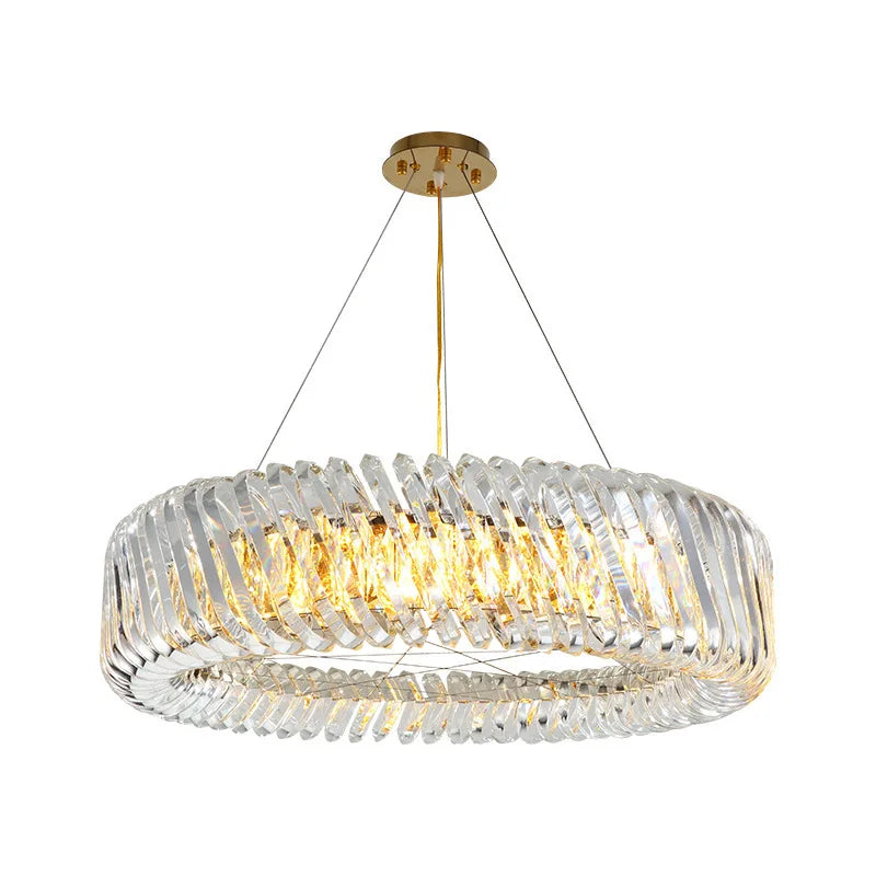 DecorBites™ Gold LED Chandelier 2025 New Trend for Living Room