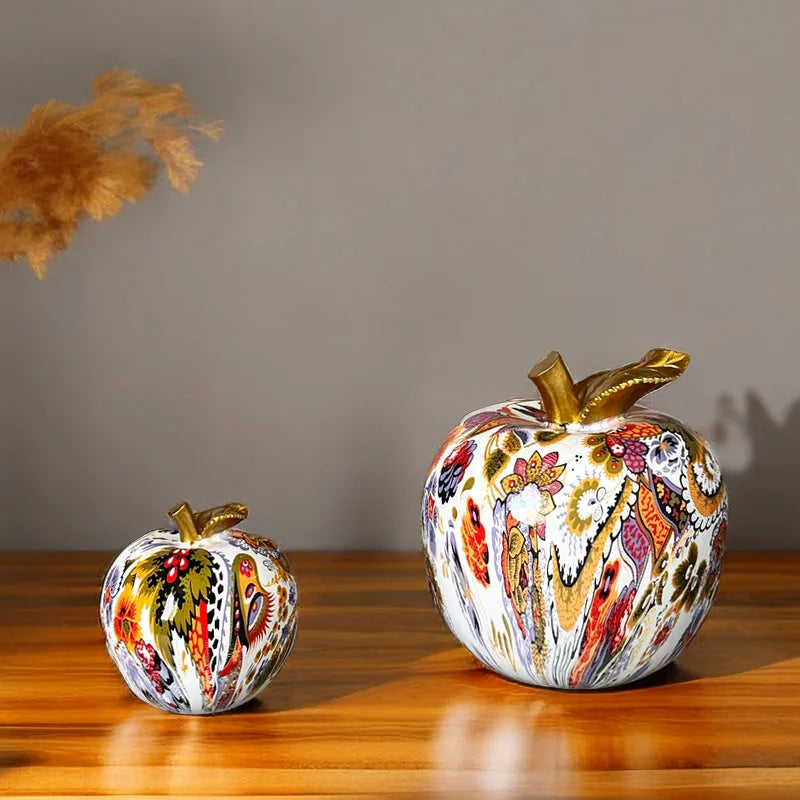 DecorBites™ Apple Resin Figure Decorative Ornament for Home Office, Morden Art Craft Decor