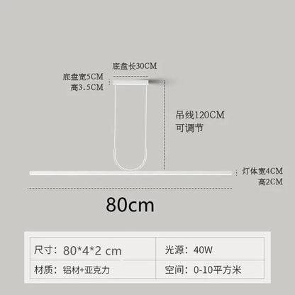 DecorBites™ LED Black Ceiling Chandelier for Dining Room Kitchen Island - Modern Home Decor Lighting