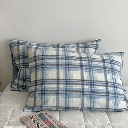 DecorBites™ Japanese Style Cotton Printed 4Pcs Bedding Set with Double-Sided Design