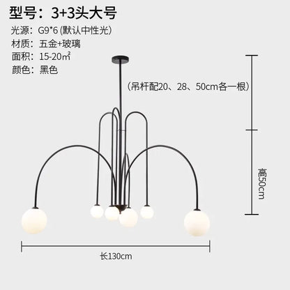 DecorBites™ Branch Glass Pendant Lights for Bedroom and Living Room Decor