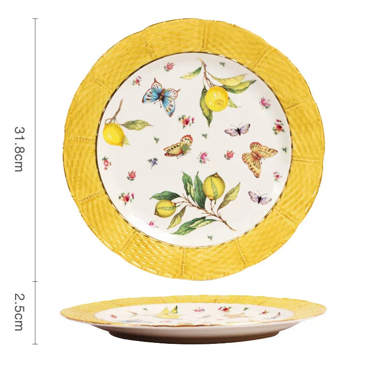 Gold Edge Ceramic Set