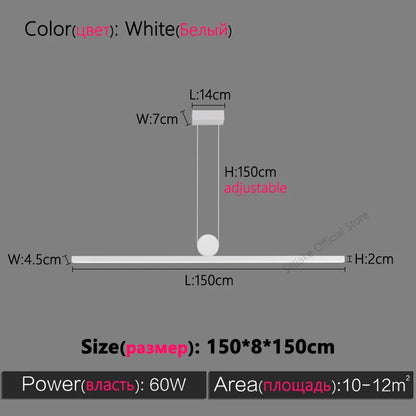 DecorBites™ Black Chandelier: Modern Nordic Design for Dining Room, Bar, and Kitchen Island