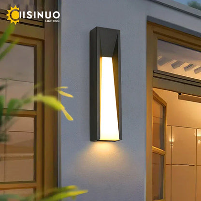 DecorBites™ LED Black Outdoor Wall Lamp for Patio Entryway and Garden Lighting