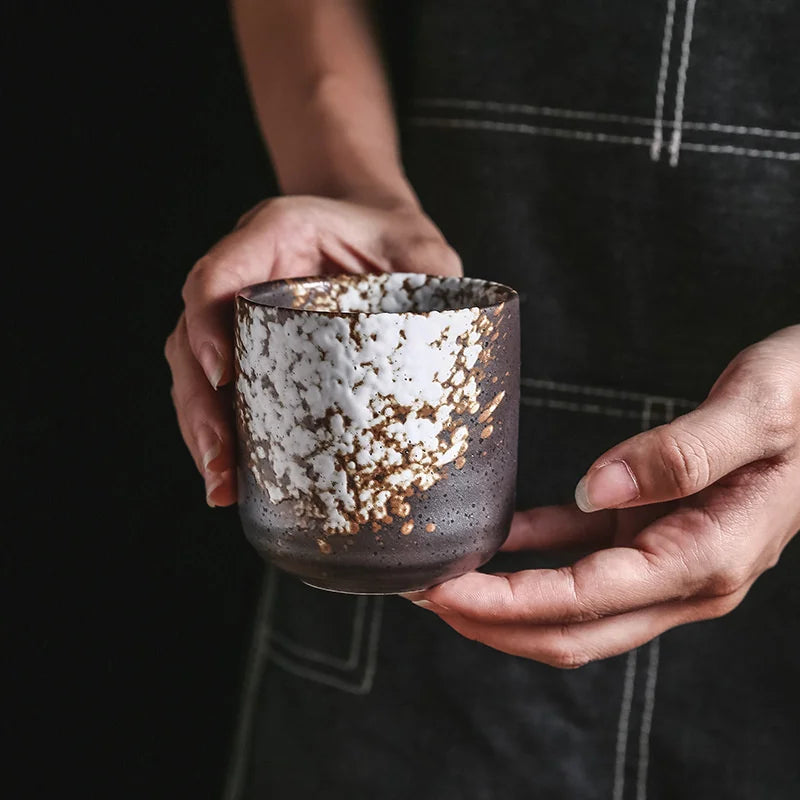 DecorBites™ Coarse Ceramic Tea Cup Set - 250ml Originality Coffee Mug