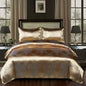 Decobites Satin Jacquard Duvet Cover Set King Queen Size Luxury Bedding