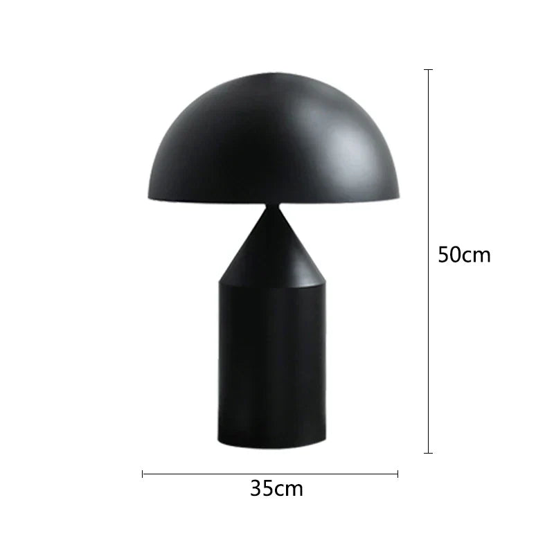 Lámpara de mesa de hongo de hierro dorado Decorbites™ para decoración del hogar, sala de estar, dormitorio - Interfaz G9