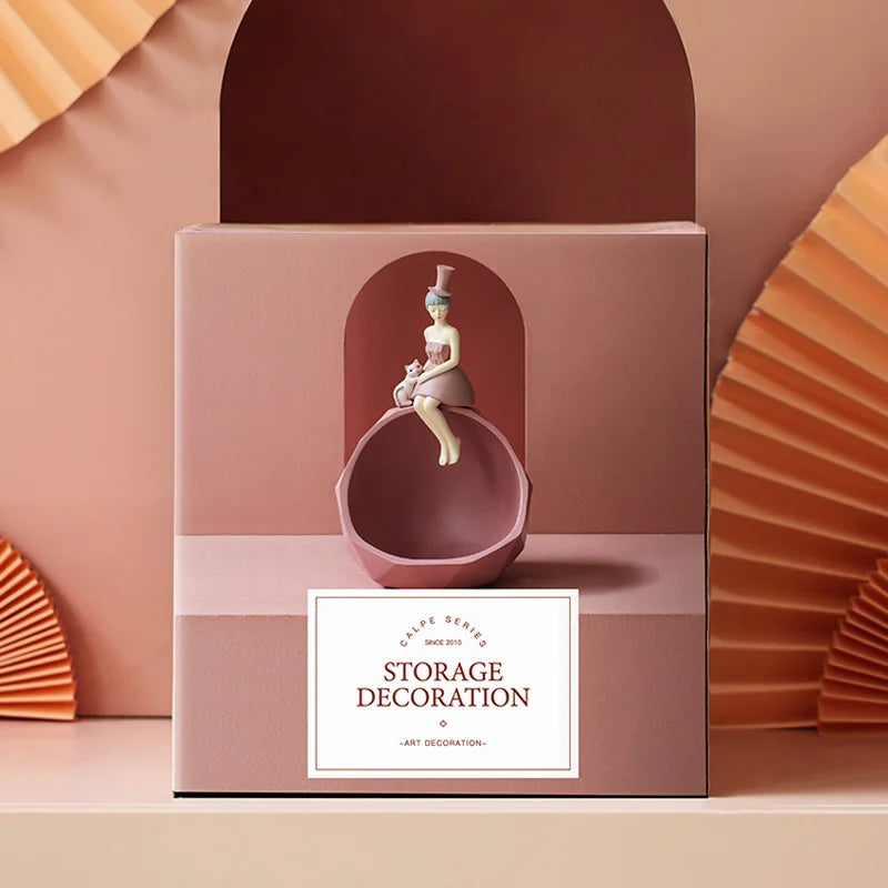 DecorBites™ Elegant Woman Bust Sculpture Tray | Modern Home Decor Living Room Decorations