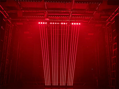 DecorBites™ 4 Eye Red 500mW Laser Light & 5W RGB LED Beam Bar