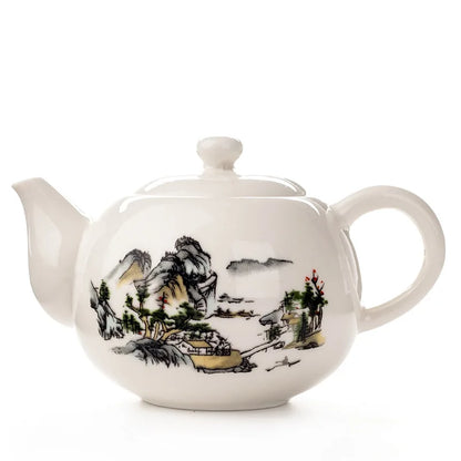 DecorBites™ Dehua Clay Kung Fu Tea Set Teapot Gaiwan Samovar Coffeeware Teaware Bar