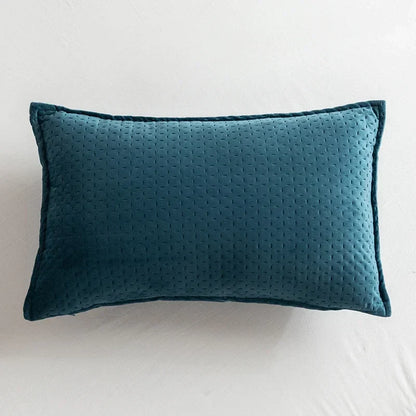 DecorBites™ Fringed Velvet Cushion Cover Solid Pillow for Home Decor Sofa Bed