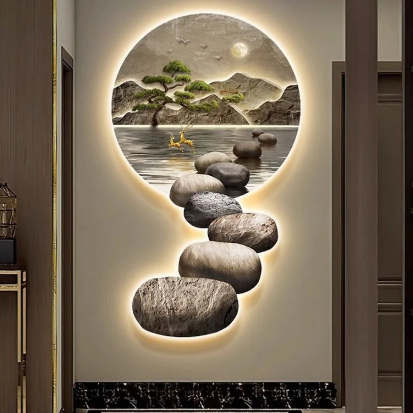 DecorBites™ Crystal Ceramic LED Wall Lamp for Modern Wall Decor in Living Room Bedroom Office