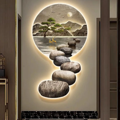 DecorBites™ Crystal Ceramic LED Wall Lamp for Modern Wall Decor in Living Room Bedroom Office