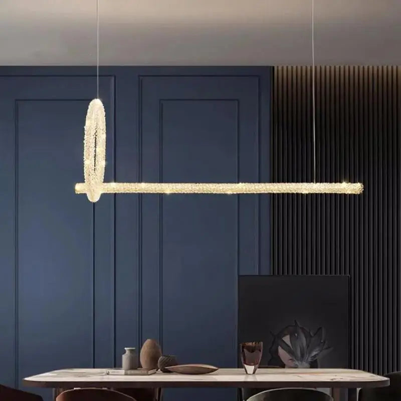 Lámparas colgantes DecorBites™ Crystals: Araña moderna regulable para sala de estar, comedor o dormitorio de lujo.