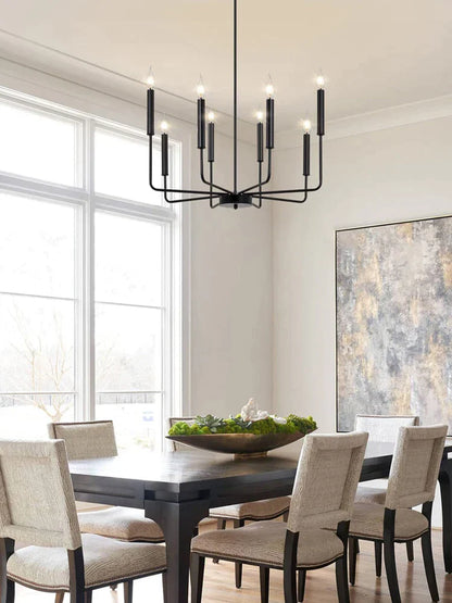 DecorBites™ Industrial Retro Chandelier Lighting for Kitchen Dining Room with 8 Heads