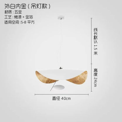 DecorBites™ Gold Texture LED Pendant Lights: Modern Living Room Bedroom Hanging Lamps