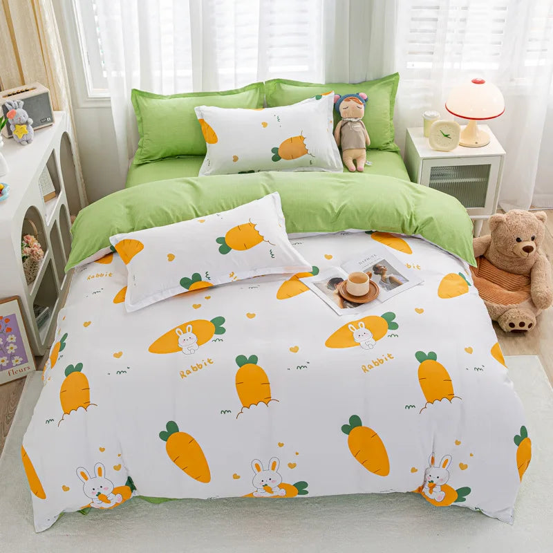 DecorBites™ Animal Pattern Bedding Set - King/Queen Size Quilt Set for Comfortable Home.