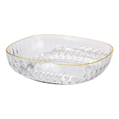 DecorBites™ Crystal Fruit Plate: Multipurpose Snack & Candy Storage Tray