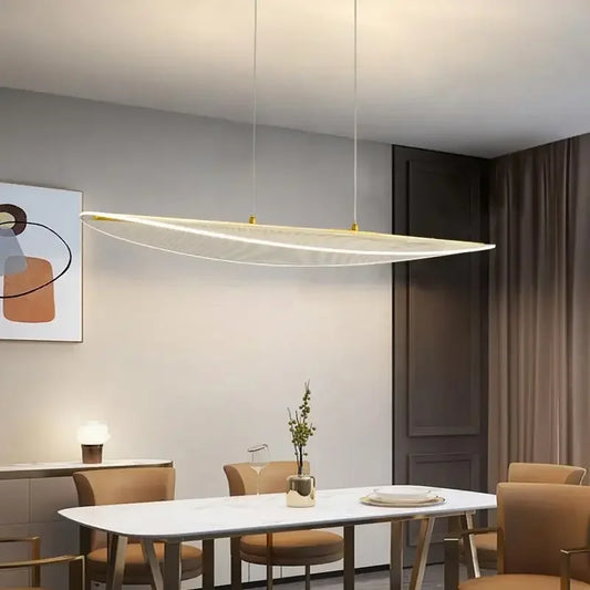 DecorBites™ LED Chandelier: Nordic Long Curve Pendant Light for Home Office Dining Decor