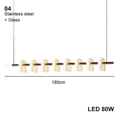 ثريات أكريليك بيضاء من ديكوربايتس™ بتصميم آرت ديكو: مصابيح أنيقة لغرفة المعيشة الداخلية