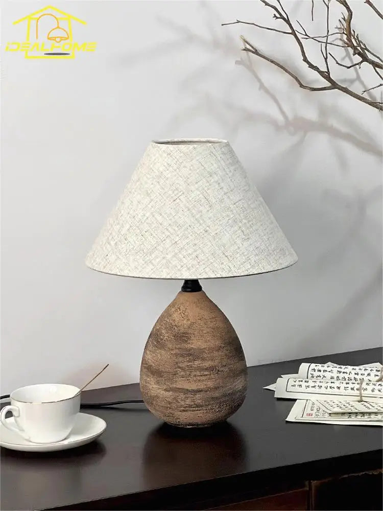 DecorBites™ Ceramic Jar LED Table Lamp for Zen Art Decor in Living Room