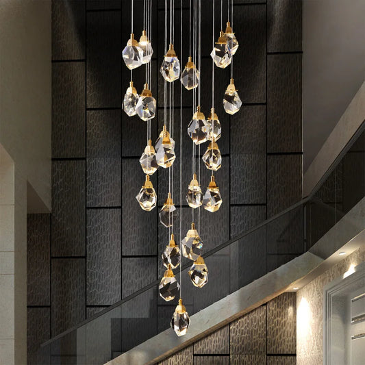 DecorBites™ Diamond Crystal LED Ceiling Chandelier for Home Decor