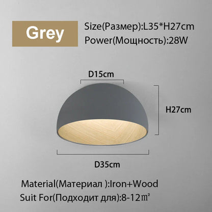 DecorBites™ Duo Ceiling Light Kitchen Living Room Bedroom Wood Lamp Post-modern Design